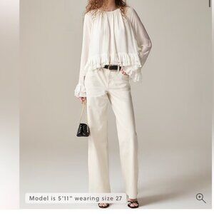 NWT J. Crew '84 Low Rise Wide-Leg Jean 26T